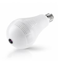 Ultratekno Wi-fi 360 Panoramik Ampul Kamera Gece Görüş Ses Akıllı Hareket Algılayıcı Güvenlik Kamerası