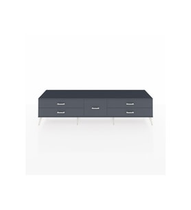 Hyperion TV Ünitesi 5 Çekmeceli  220x44x51 Antrasit-Antrasit