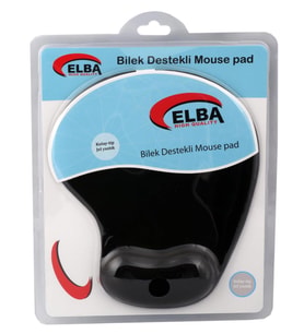 Elba K06152 Bileklikli Jel Mouse Pad Siyah