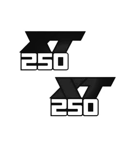 Motosiklet Sticker Xt250 Siyah 20 Cm