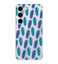 PrintiFy Samsung Galaxy S23 ile Uyumlu 1mm Slim Fit Nazar Boncuğu 4 Baskılı Şeffaf  Kılıf