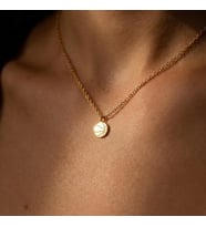Kişiye Özel 925 Ayar Gümüş Minimalist Basketbol Topu Figürlü Kolye (Gold)