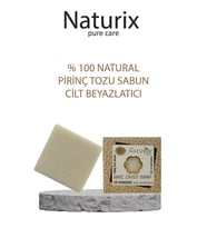 Natural Pirinç Tozu Sabun Cilt Beyazlatıcı Peeling Etkili %100 Doğal