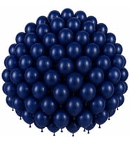 Lacivert Renk Lateks Pastel Balon (30 cm) - 100 Adet