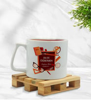 BK Gift Kişiye Özel Öğretmenler Günü Middle Beyaz Kupa Bardak- 1, Öğretmene Hediye, Öğretmenler Günü