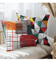 eJOYA Modern Tasarımlı 2'li Yastık İçi Ve Kırlent Kılıfı 45cm 113552