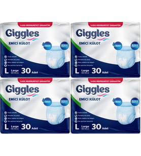 Giggles Hasta Bezi Yetişkin Emici Külot L-Büyük 120 Adet (4PK*30)