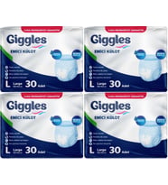 Giggles Hasta Bezi Yetişkin Emici Külot L-Büyük 120 Adet (4PK*30)