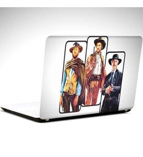 İyi Kötü Çirkin Laptop Sticker 10 İnch (25X19CM)