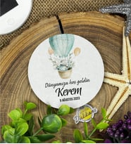 7cm Özel Baskılı Magnet Uv Baskılı - Balonda Tavşan