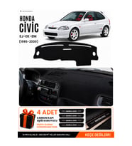 HONDA CİVİC EK-EJ-EM (1995-2000) Uyumlu Torpido Örtüsü Torpido Kılıfı - Siyah
