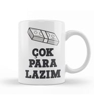 Komik Söz Çok Para Lazım Kupa Bardak Porselen