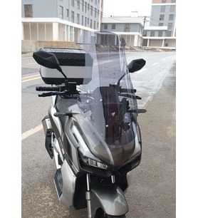 MOTOCAM Küba Rubano 150 Ön Cam 2023-2026 Model 65cm Füme Renkli 4mm ORTA BOYLU