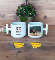 Anneler Günü Hediyesi Kupa Bardak T Fotoğraflı Anneye Doğum Günü Hediyesi