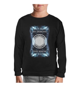 Bring me the Horizon - My Demons Siyah Çocuk Sweatshirt
