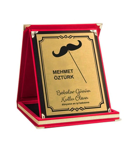 Babalar Gününe Özel Fotoğraf Baskılı Plaket, İsme Özel Plaket, Babalar Günü Plaketi