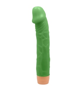 OdinsShop 22,5 cm Floresan Titreşimli Realistik Vibratör Penis Dildo - Bill