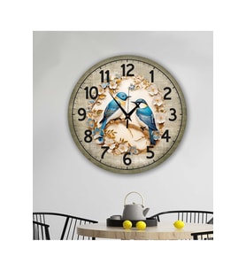 bilge Tasarım retro Duvar Saati 40 x 40 CM (Karışık)