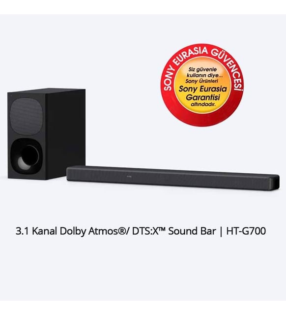 Sony HT-G700 3.1 Kanal Dolby Atmos®/ DTS:X™ Sound Bar