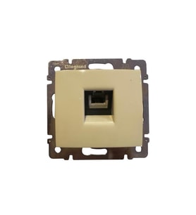 Legrand Valena 774338 RJ11 Telefon Girişi Tekli Krem (Bej) (Çerçeve Dahil) (3 Adet)