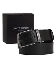 Pierre Cardin Çift Yönlü Deri Erkek Kemer (En 4 cm) PC4099 (Siyah)