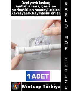 #Askı Kendinden Yapışkanlı Mutfak Banyo Masa Üstü Araç İçi Şeffaf Estetik Çok Amaçlı Yaylı Kıskaçlı