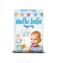 Mutlu Bebe Bebek Bezi 6 Numara - Xlarge 16 Adet