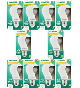 (10 Adet) Sylvania 9W (75W) 2700K (Sarı Işık) Dim Edilebilir E27 Duylu (Kalın Duy) Soft Led Ampul