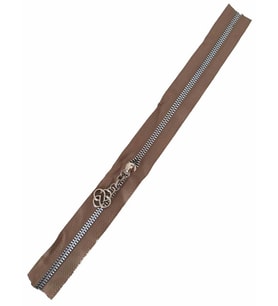Angel Çanta Aksesuar Başlıklı Fermuar 40 Cm Gümüş Metal Vizon
