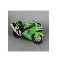 Ninja ZX-12R 2001 1:18 Diecast Motosiklet Modeli - Yeşil