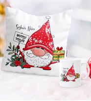 BK Gift Kişiye Özel Yılbaşı Mutlu Yıllar Tasarımlı Yastık Kupa Seti - 8