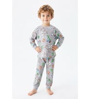 Erkek Çocuk %100 Pamuk Pijama Takımı 9-36Ay 12737IS MODANINO