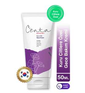 C'enta Beauty Kuru Ciltlere Özel Gece Kremi 50ml - Cica Krem