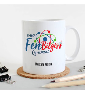 Fen Bilgisi Öğretmenine Hediye Kupa Bardak