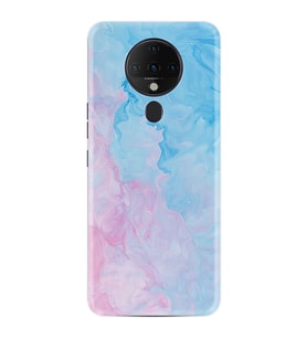Tecno Spark 6 Kılıf Resimli Silikon Kılıf Pink Blue Abstract 1385