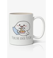 Tokum Ama Yerim Temalı Beyaz Kupa Bardak Arkadaşa Sevgiliye Hediye