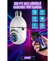 Yoosee Uygulaması ile Çalışan 1080P Ampul Güvenlik Kamerası IR Gece Görüş Ve Hareket Algılama