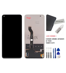 Tkgz - Nova 8İ Uyumlu Lcd Ekran Dokunmatik Servis Lcd + B-7000 + TAMİR SETİ