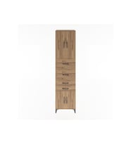 Hyperion Dolap 2 Raflı 4 Çekmeceli 4 Kapaklı 60x44x243 Çam-Çam