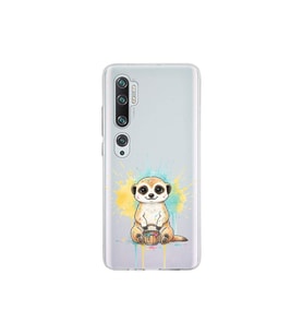Xiaomi Mi Note 10 ile Uyumlu Splash Mirket Tasarımlı Şeffaf Silikon Kılıf