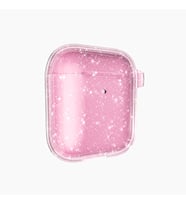 Lexroo Airpods Allstar Airbag 32 Parlayan Simli Saydam Renkli Kılıf - Pembe