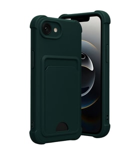 Apple İphone 16e Kelvin Kartvizitli Silikon - Koyu Yeşil