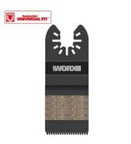 WORX WA4960 Çok Amaçlı Raspalama Makinası İçin 35x40mm Ahşap, PVC Universal Kesme ve Zımparalama Bıçağı