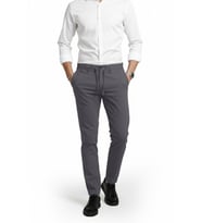 DeepSEA Erkek Füme Likralı Gofre Kumaş Beli Lastikli İpli Slim Fit Günlük Pantolon 2600650