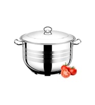 Berlin 20 lt Gastro 36 x 22cm 304 Paslanmaz Çelik Tencere  Süper Kapsül Taban AŞURE Mutfak ve Endüstriyel Kullanım