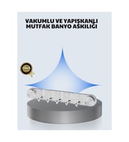 Aletsiz Montaj Vakumlu Yapışkanlı Askı Aparatı