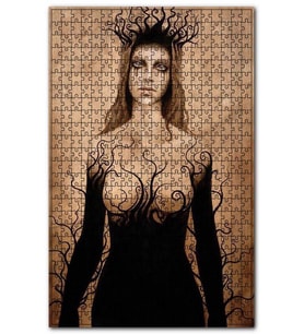 Cakapuzzle Eski Modern Sanat Kadın Figürü Görsel Puzzle Yapboz MDF (Ahşap) (120 Parça)
