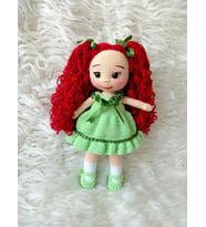 Yeşil Pamuk Şekerim Bebek Amigurumi Organik Oyuncak