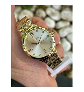 Ferrucci 1. Sınıf Çelik Klasik Model Yeni Sezon Kadın Kol Saat (Gold)