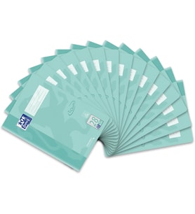 Okul defteri A4 Touch, 16 yaprak, çizgi stili 28, kareli, pastel yeşil, 15 adet
